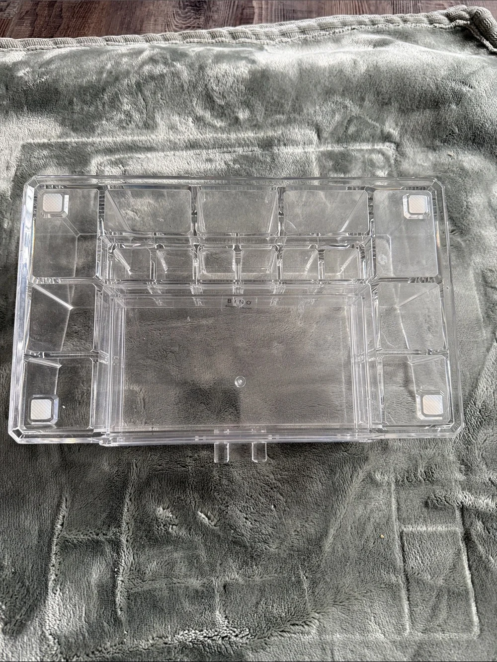 Clear Acrylic Makeup Organizer Tray - Transparent Cosmetic Storage